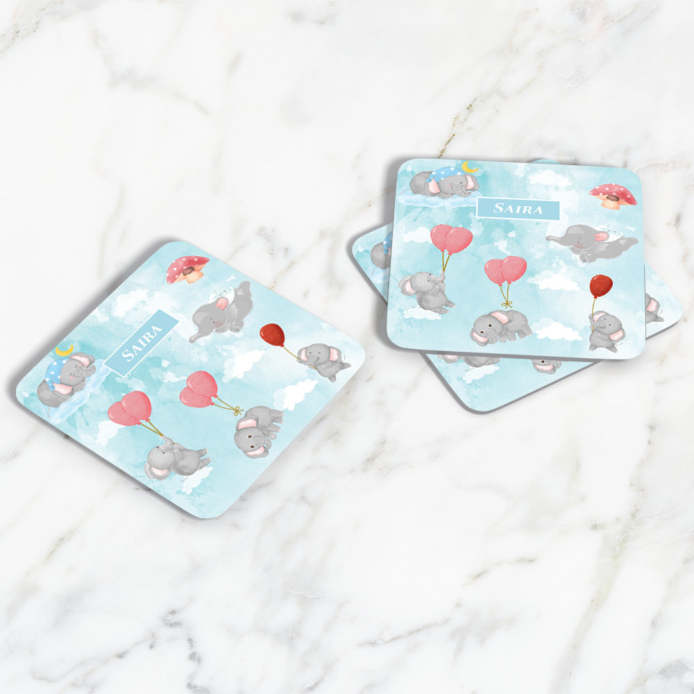 Red Balloon Ellie Coasters (kids)