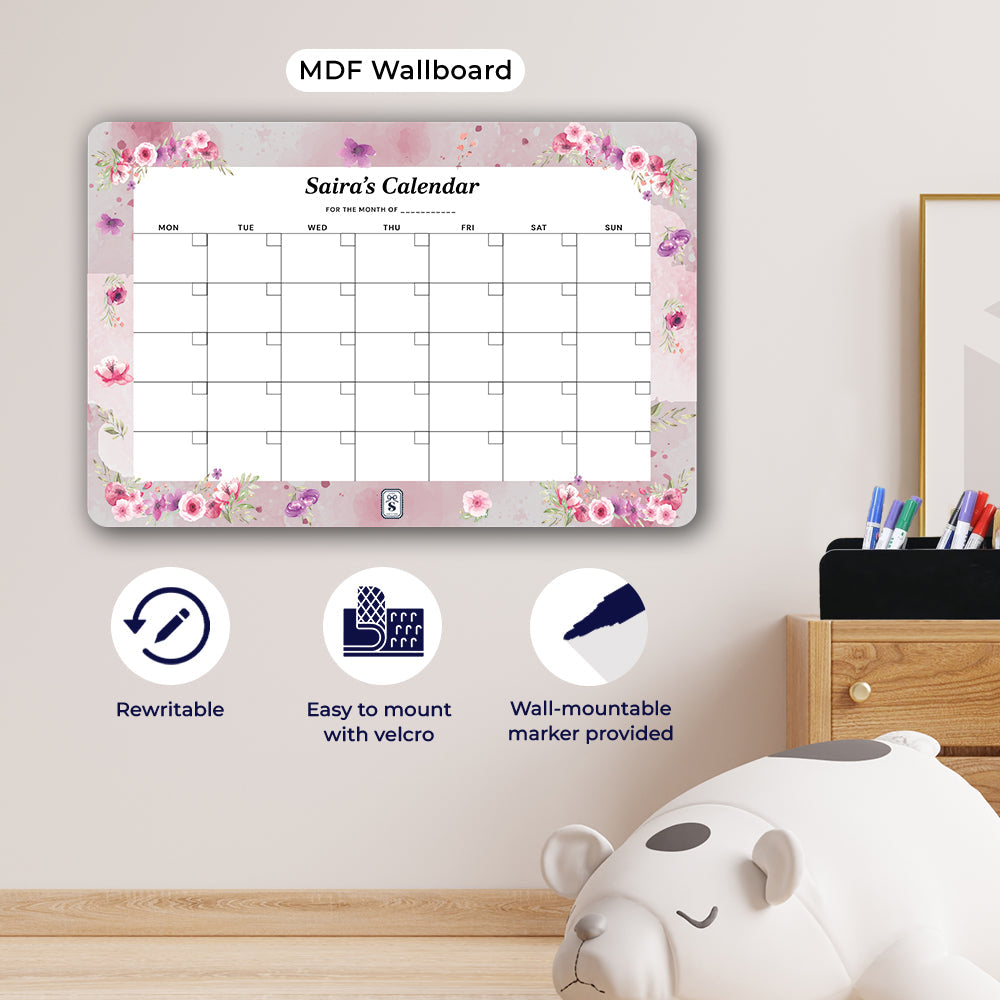 Floral Fiesta Kids Calendar