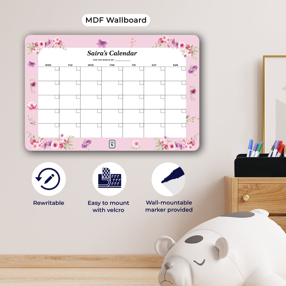 Floral Fiesta Kids Calendar