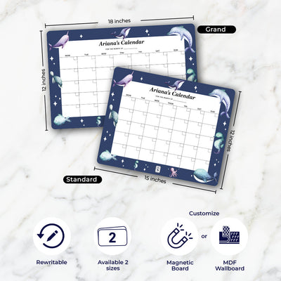 Midnight Ocean Calendar