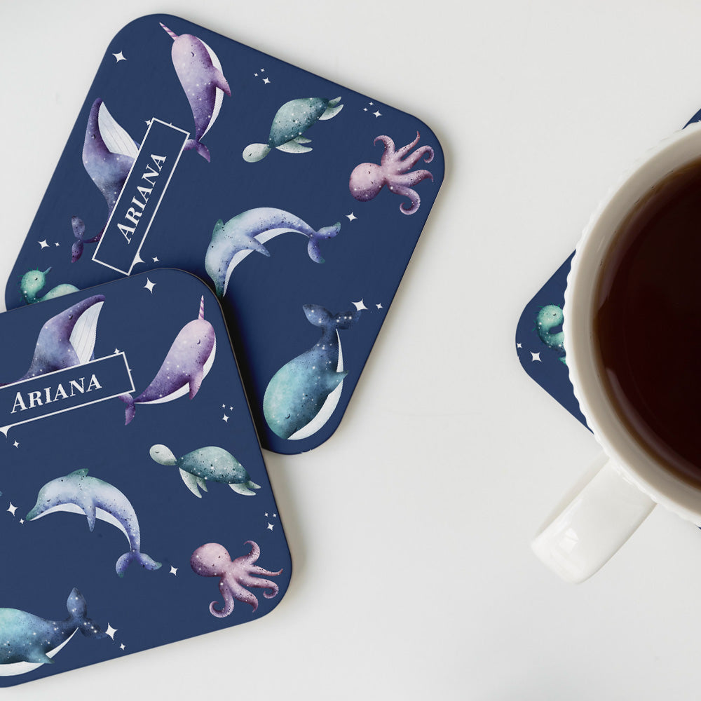 Midnight Ocean Coasters (kids)