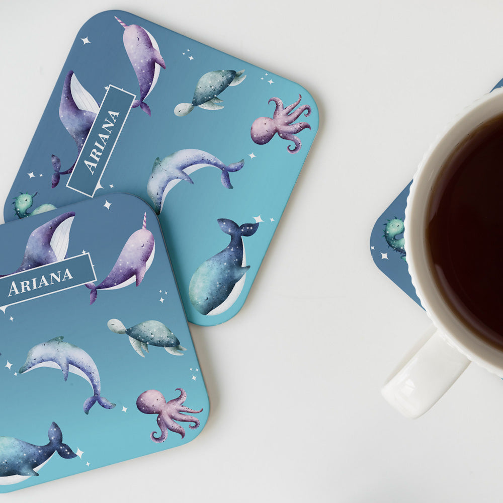 Midnight Ocean Coasters (kids)