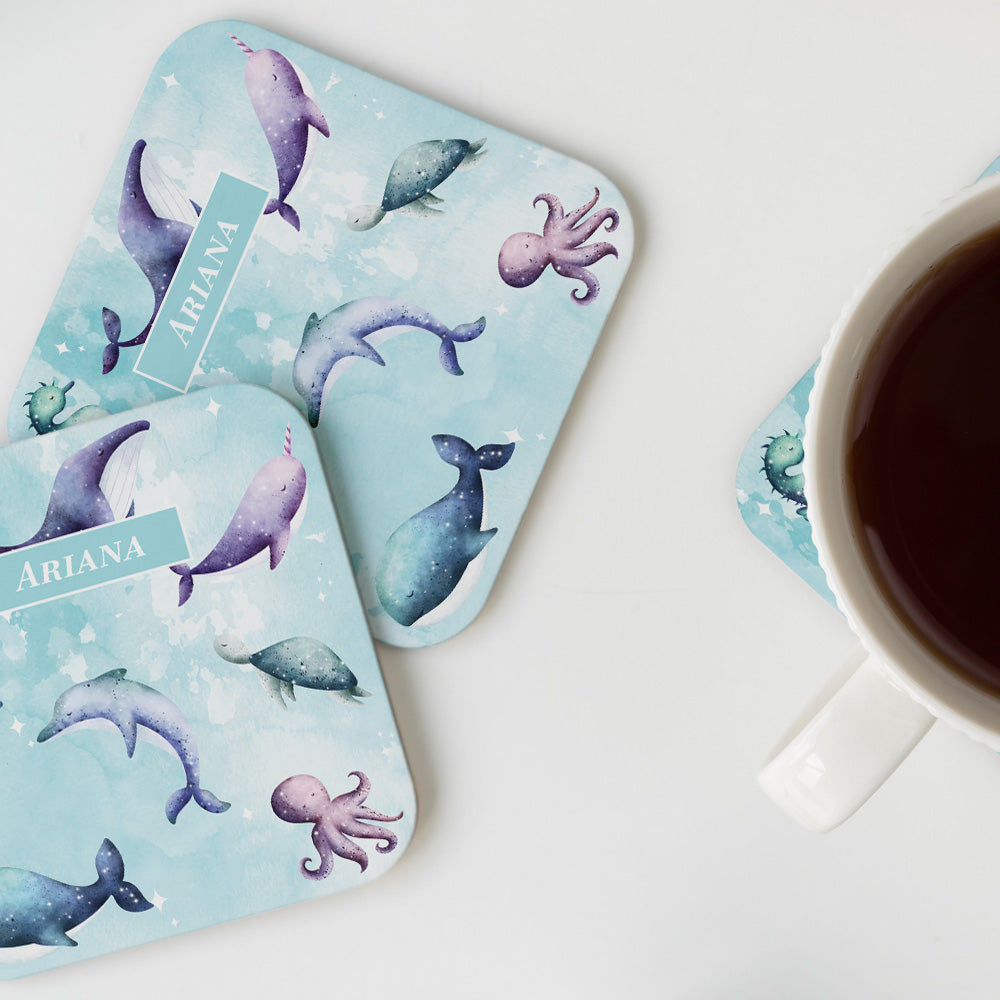 Midnight Ocean Coasters (kids)