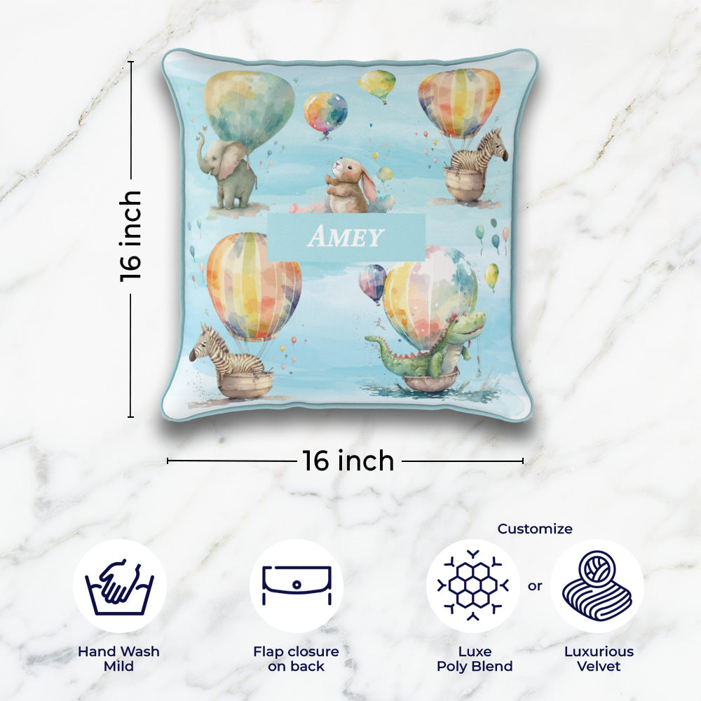 Balloon Safari Cushion Cover (kids)