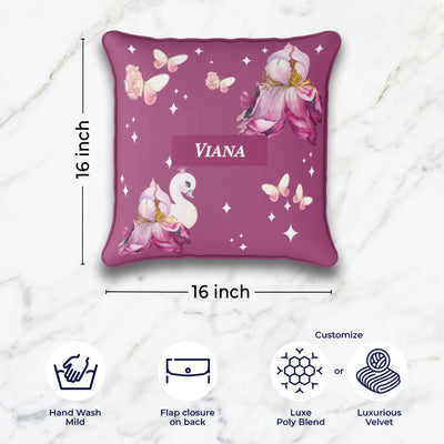 Butterfly Swan Blossom Cushion Cover