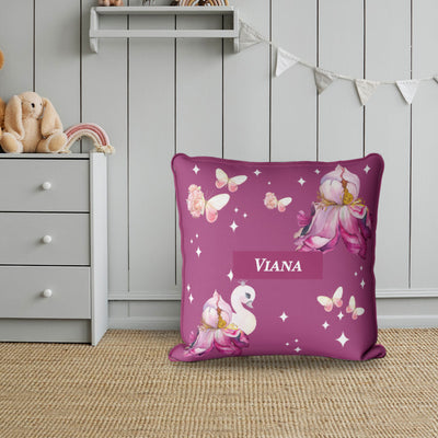 Butterfly Swan Blossom Cushion Cover