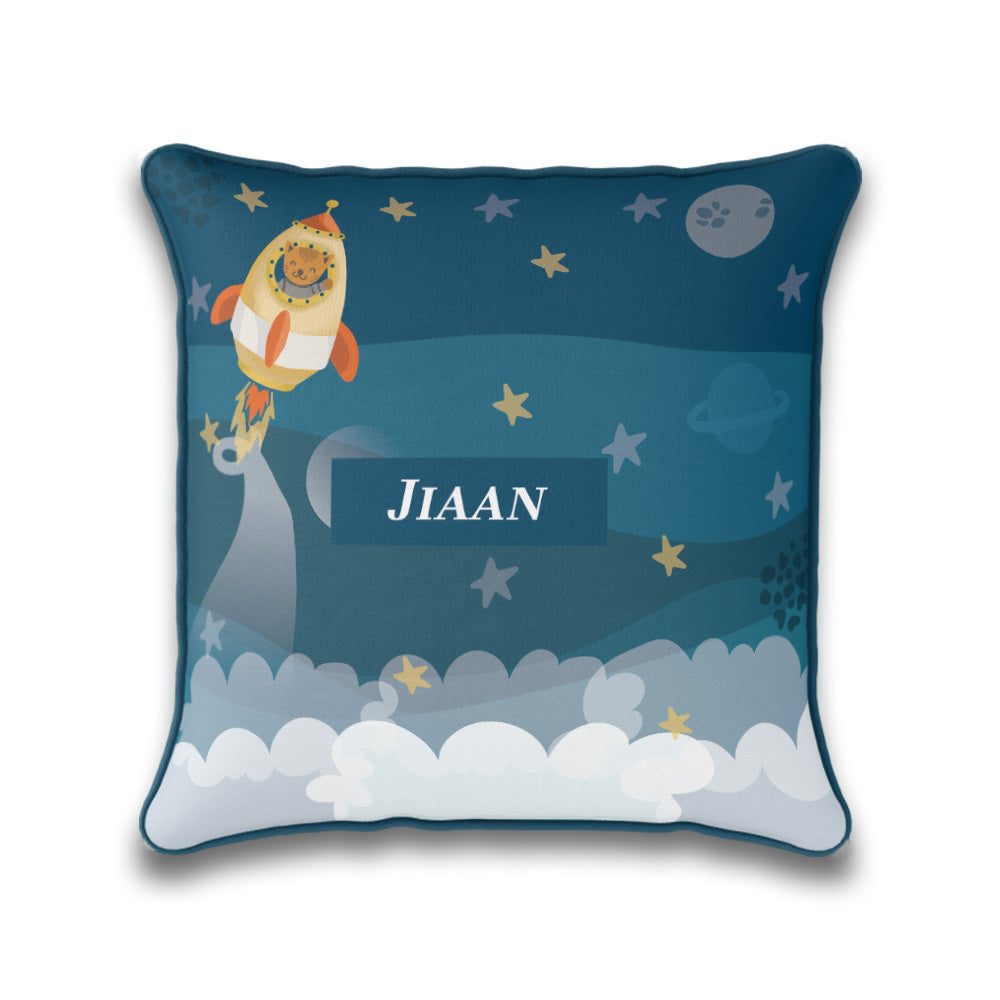 Rocket Bear Cushion Cover (kids)