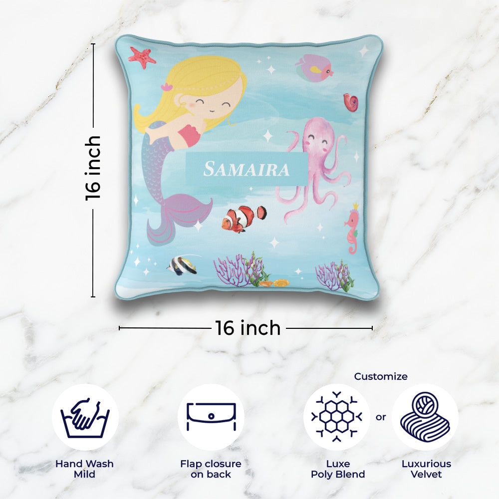 Lil Mermaid Cushion Cover (kids)