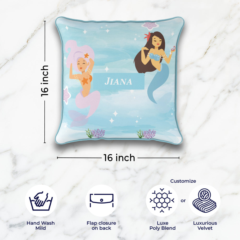 Sassy Mermaid Cushion Cover (kids)