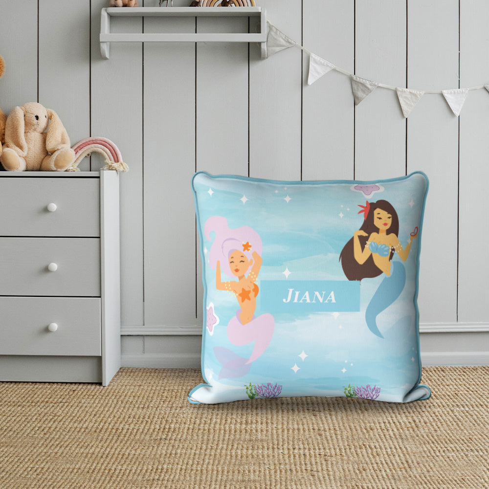 Sassy Mermaid Cushion Cover (kids)