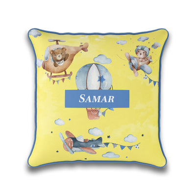 Teddy's Flight Cushion Cover