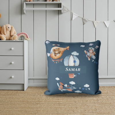 Teddy's Flight Cushion Cover