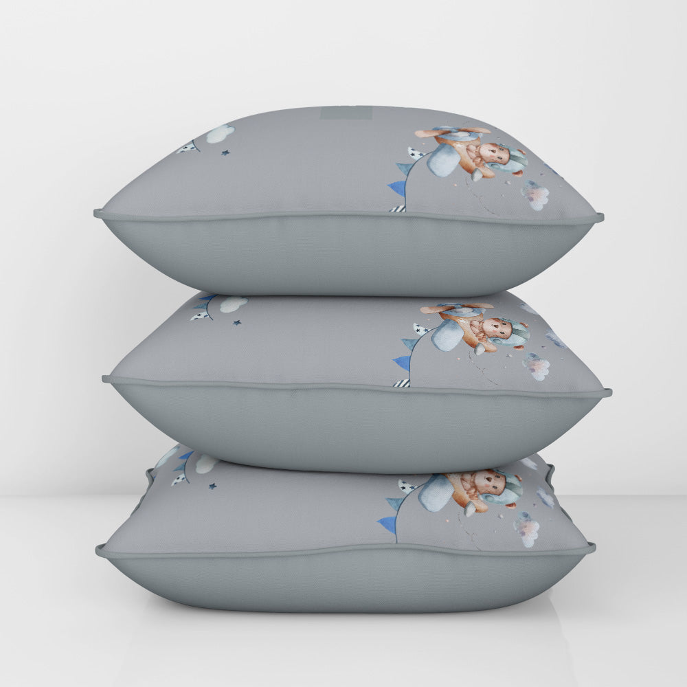 Teddy's Flight Cushion Cover (kids)