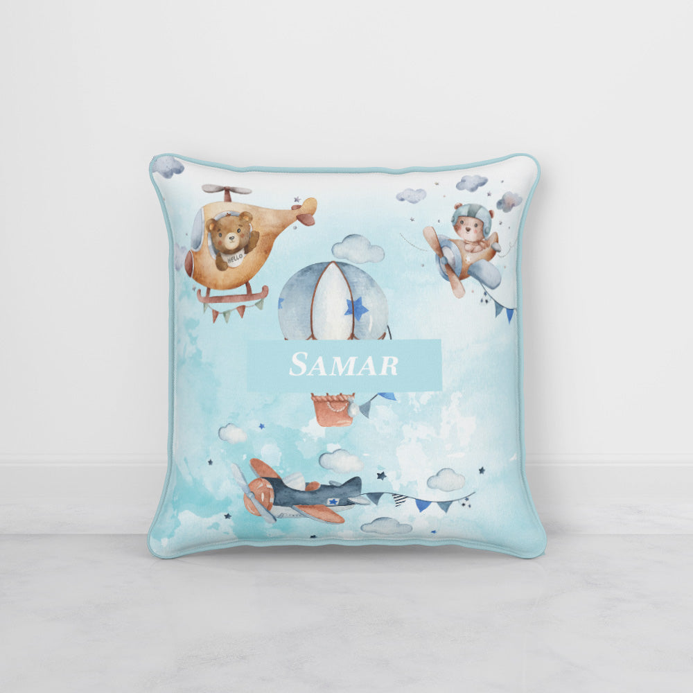 Teddy's Flight Cushion Cover (kids)