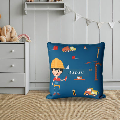 Little Builder Cushion Cover