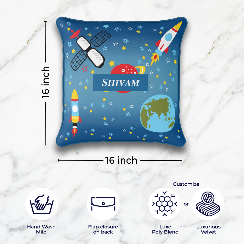 Space Satellites Cushion Cover (kids)