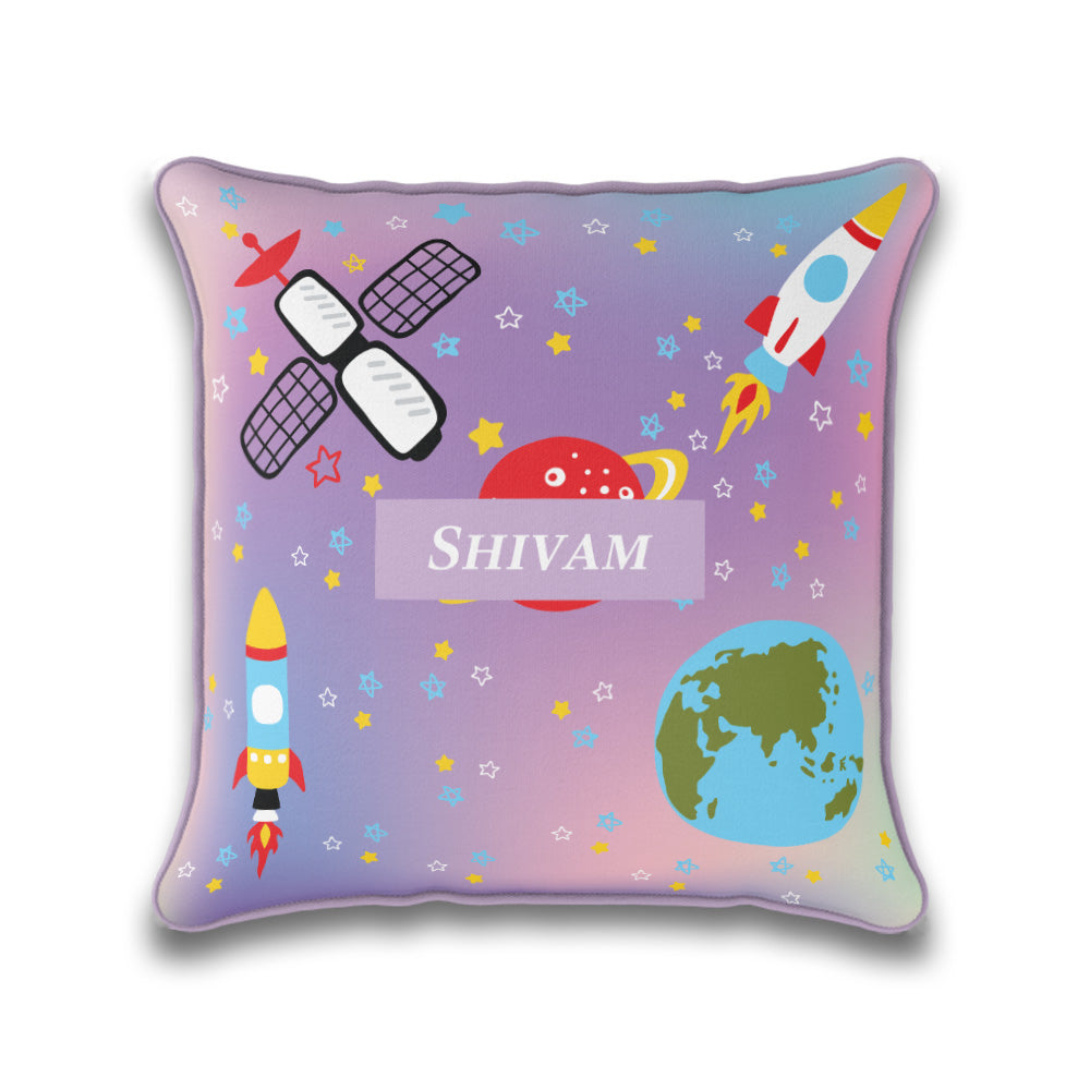 Space Satellites Cushion Cover (kids)