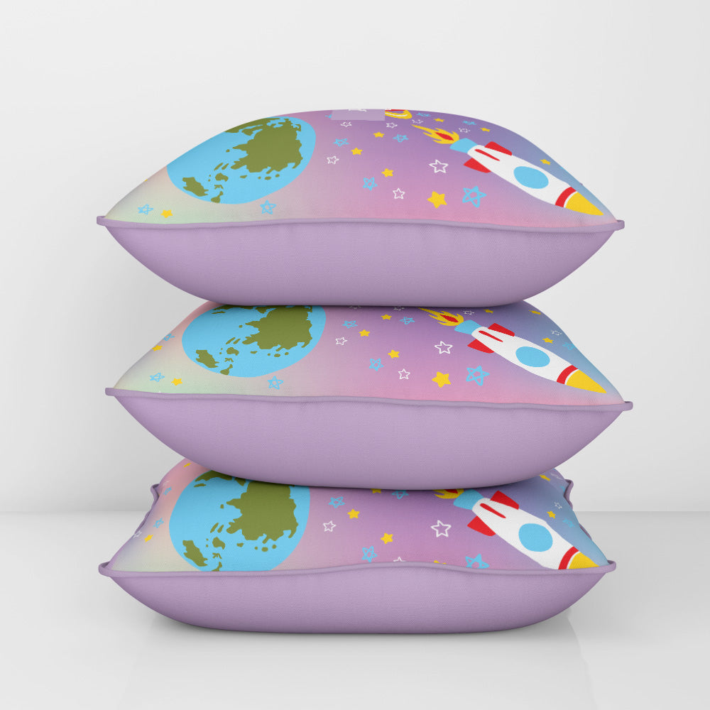 Space Satellites Cushion Cover (kids)