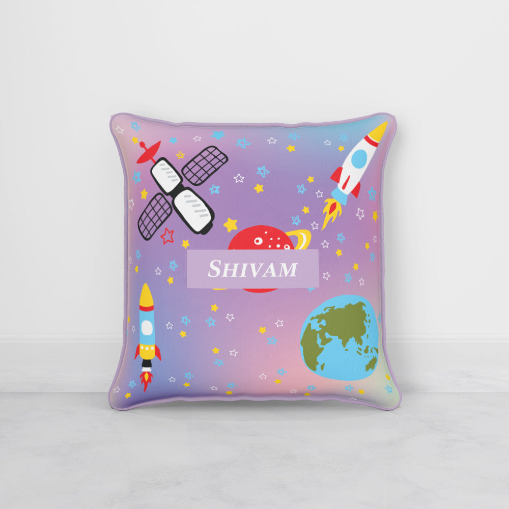 Space Satellites Cushion Cover (kids)