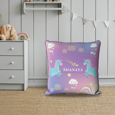 Unicorns & Rainbow Cushion Cover