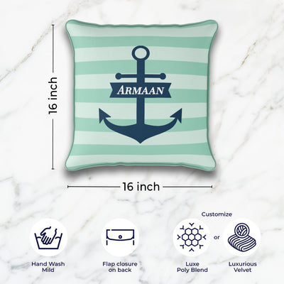Nautical Anchor Cushion Cover