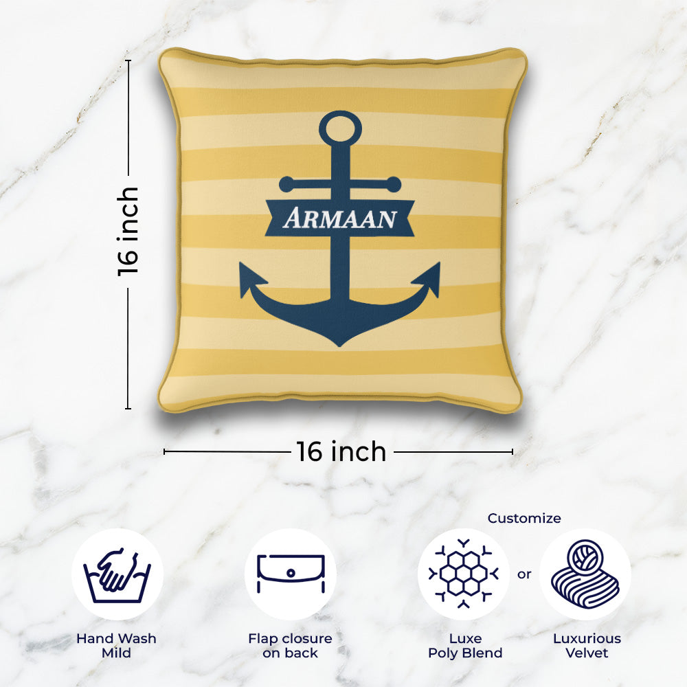 Nautical Anchor Cushion Cover (kids)