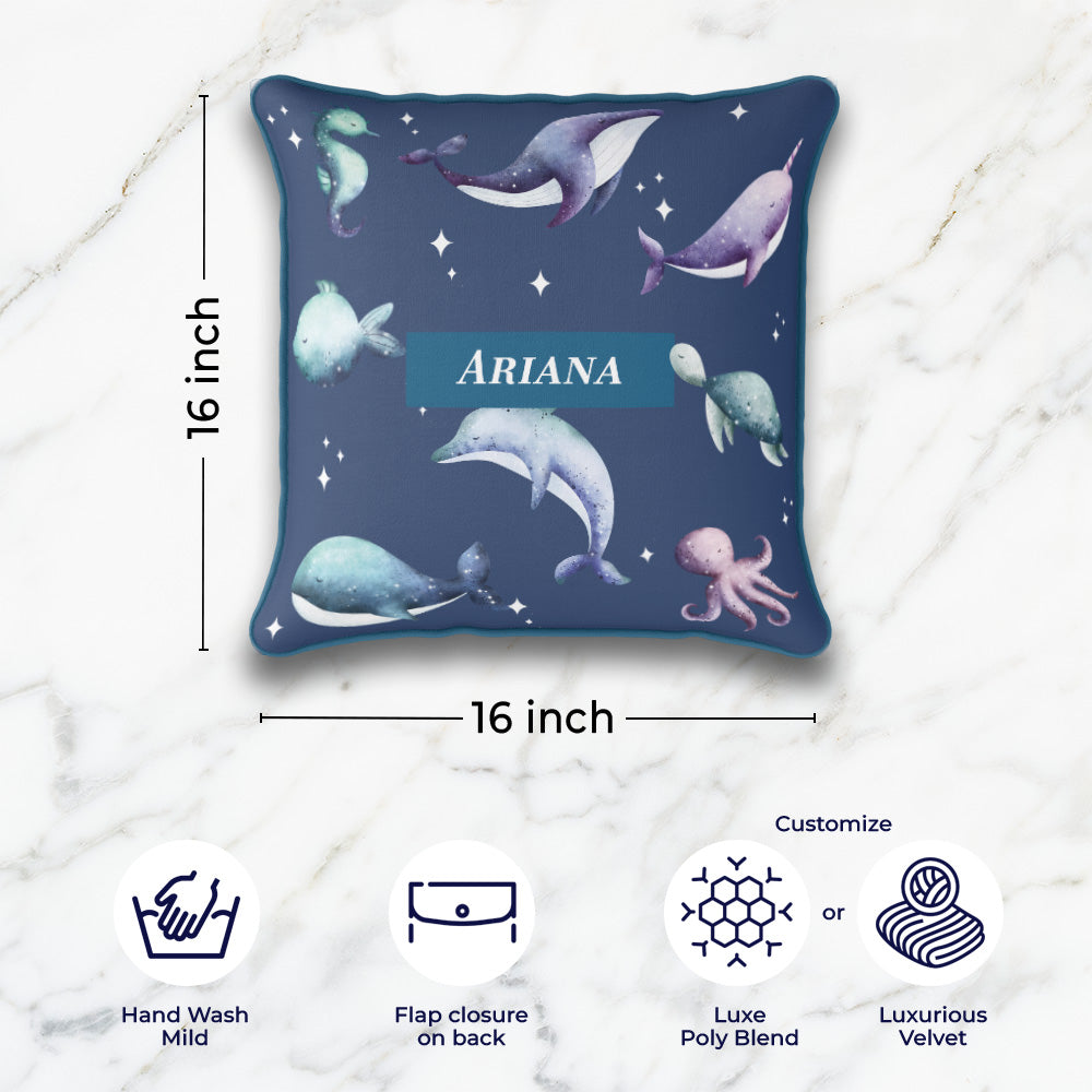 Midnight Ocean Cushion Cover (kids)