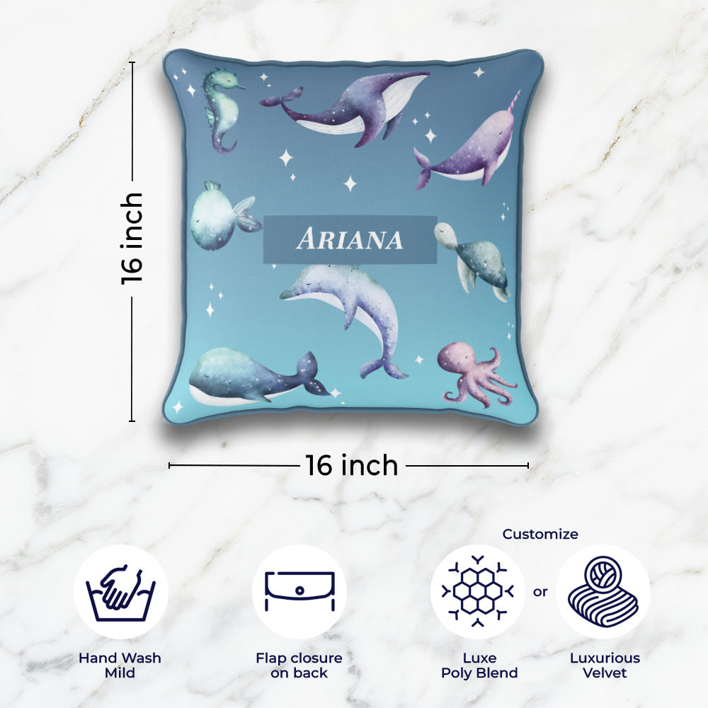 Midnight Ocean Cushion Cover (kids)