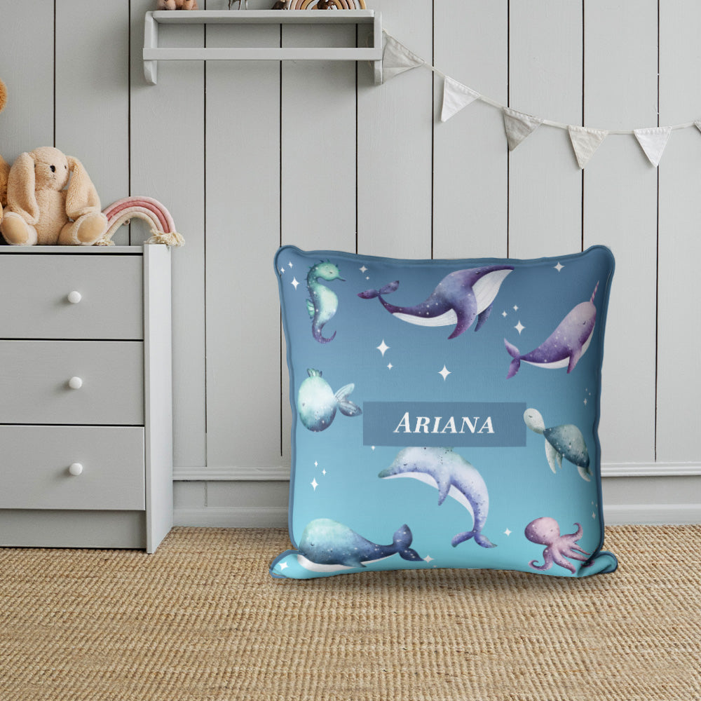 Midnight Ocean Cushion Cover (kids)