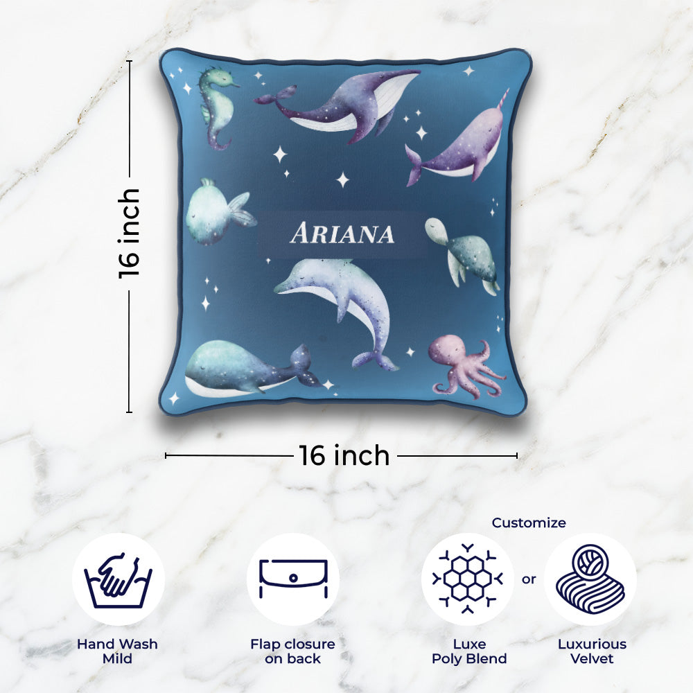 Midnight Ocean Cushion Cover (kids)