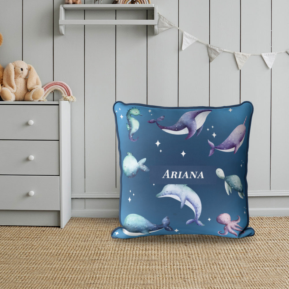 Midnight Ocean Cushion Cover (kids)