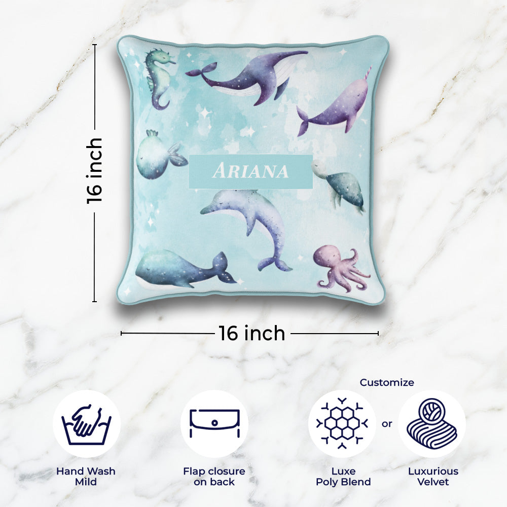 Midnight Ocean Cushion Cover (kids)