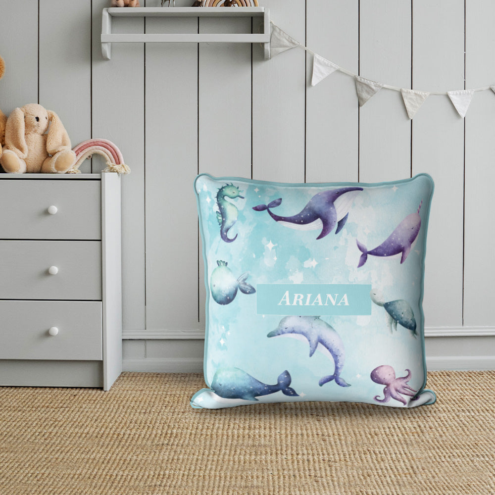 Midnight Ocean Cushion Cover (kids)