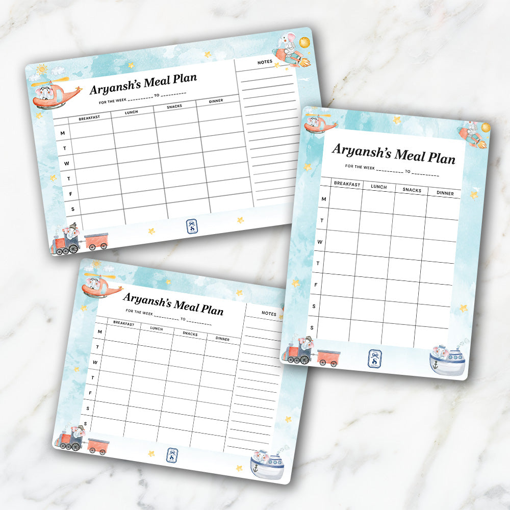 Captain Ellie Kids Meal Planner