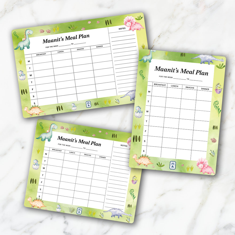 Dinoland Kids Meal Planner