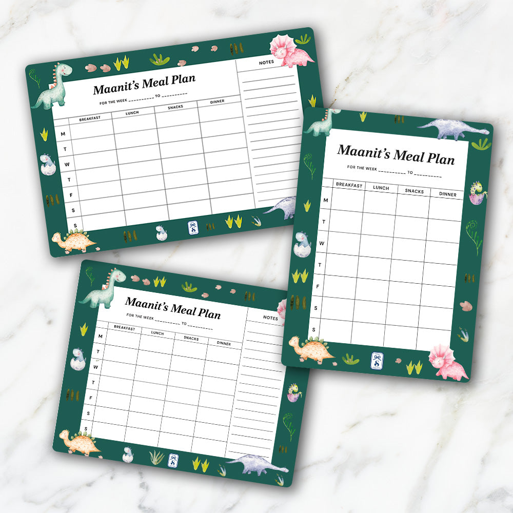 Dinoland Kids Meal Planner