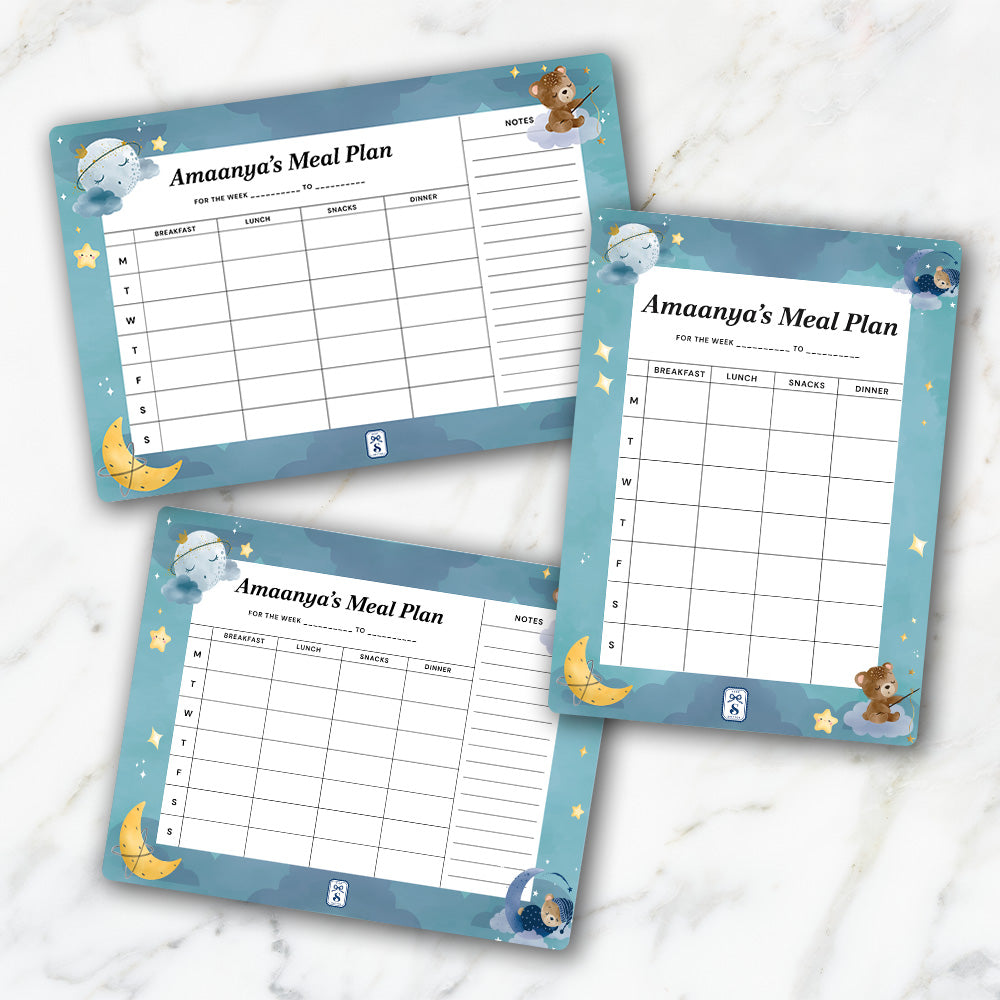 Moonlight Snuggles Kids Meal Planner