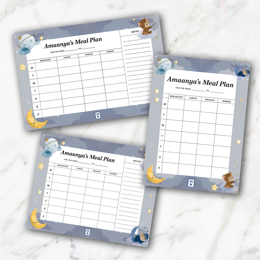 Moonlight Snuggles Kids Meal Planner