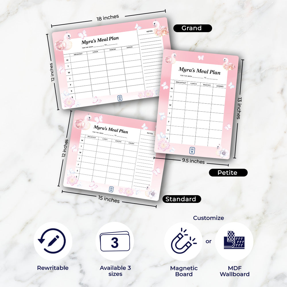 Swan Lake Garden Kids Meal Planner