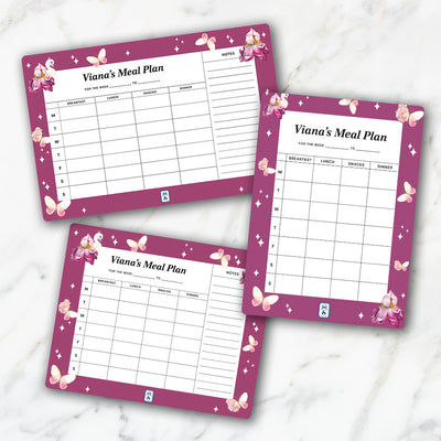 Butterfly Swan Blossom Meal Planner