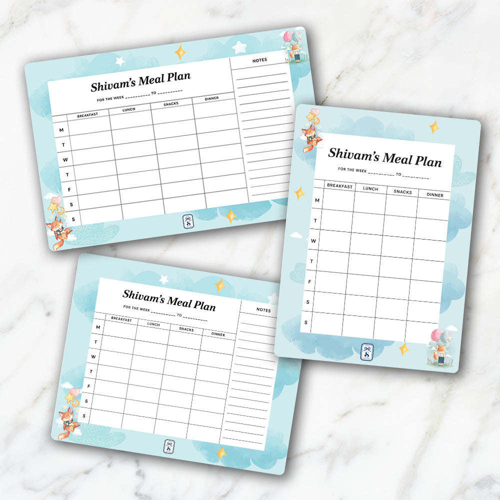 Lil Forest Friends Kids Meal Planner