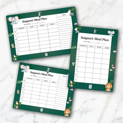 Jungle Friends Meal Planner