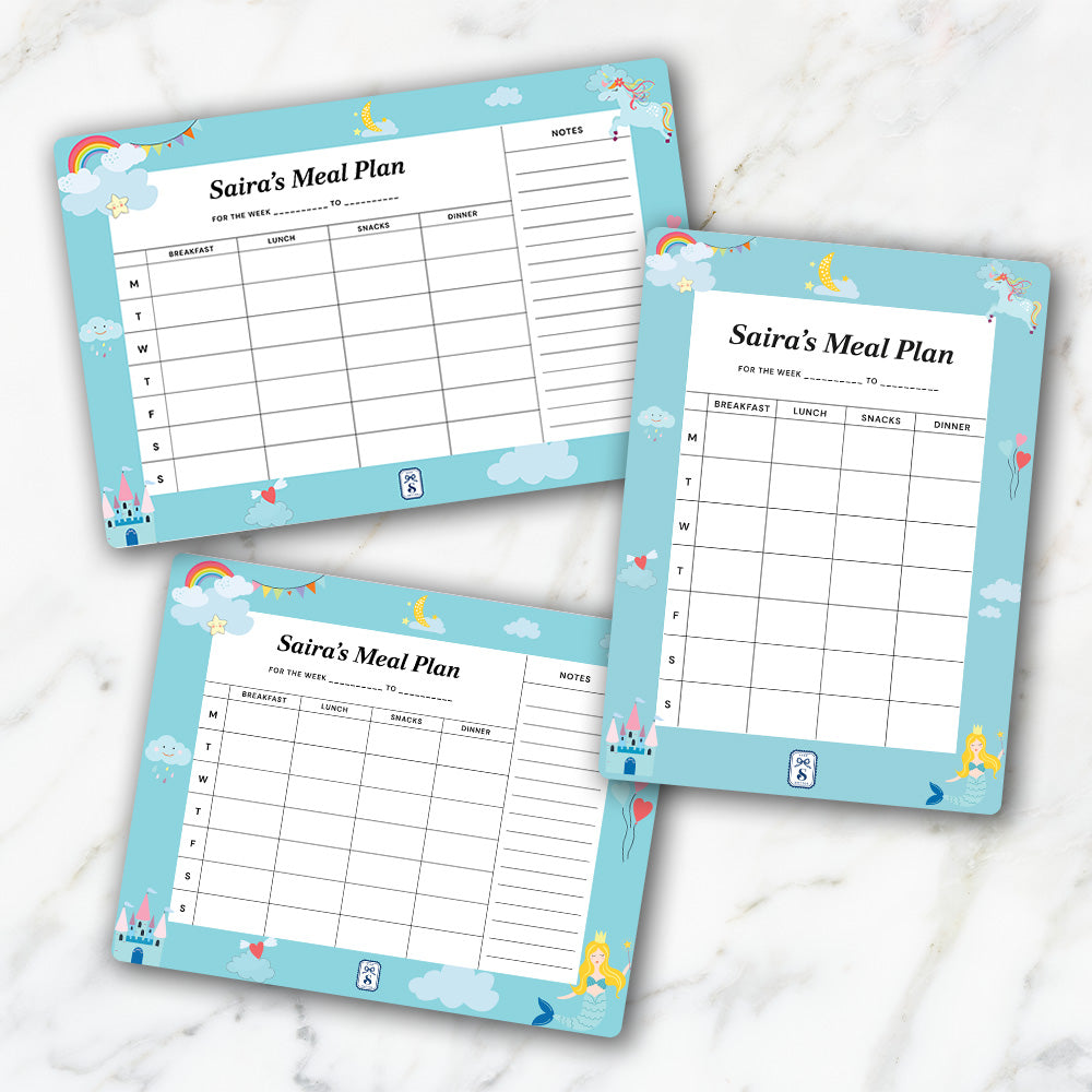 Princess Kids Meal Planner