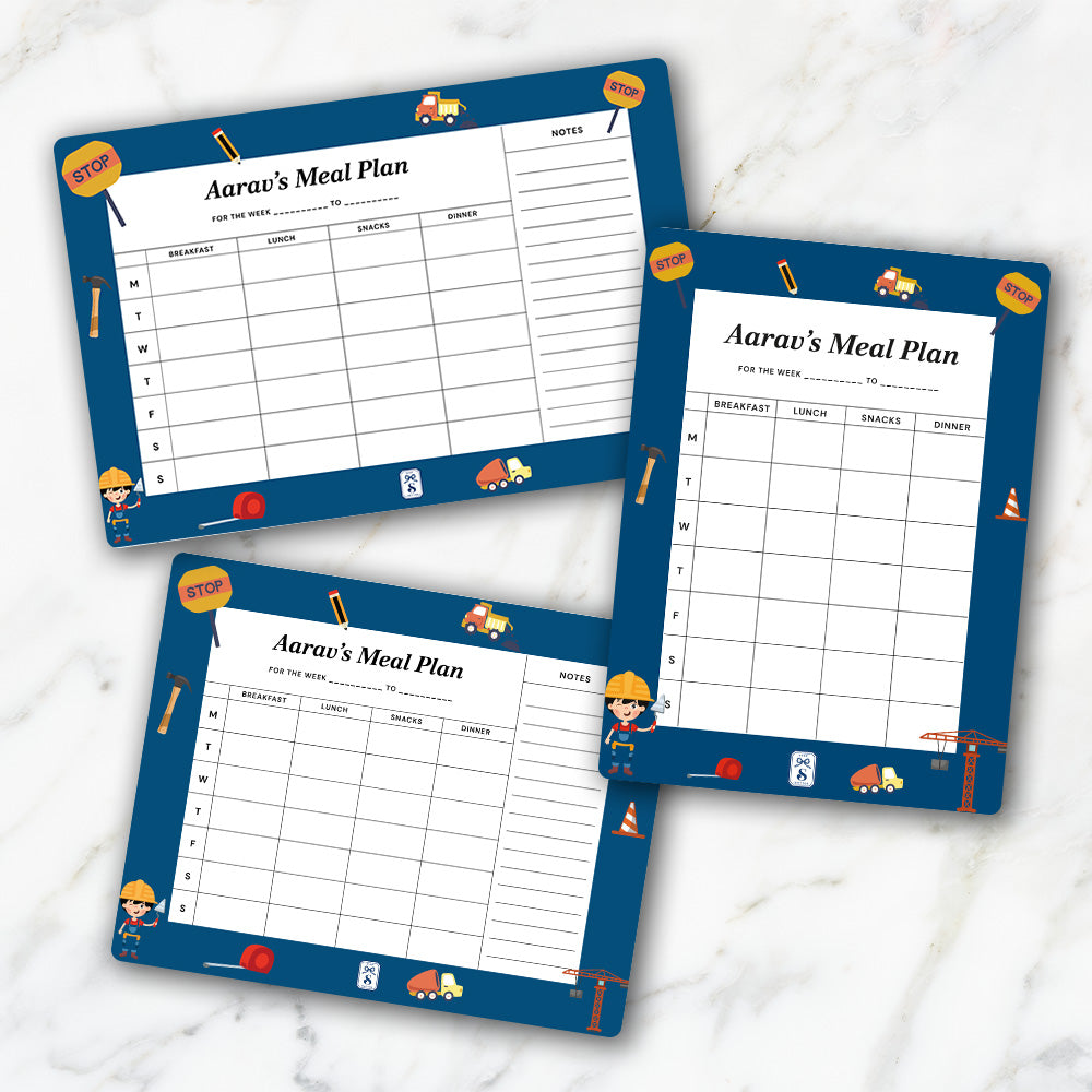 Little Builder Kids Meal Planner