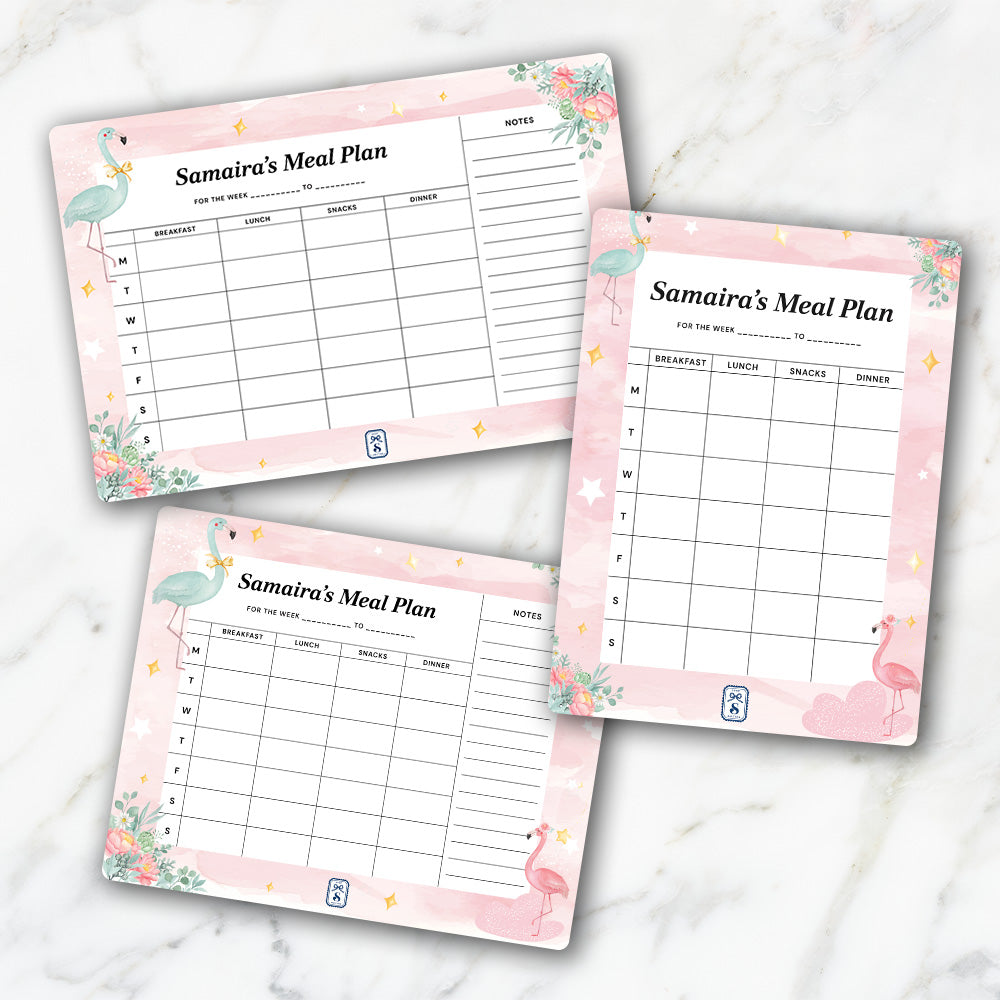 Flamingoland Kids Meal Planner