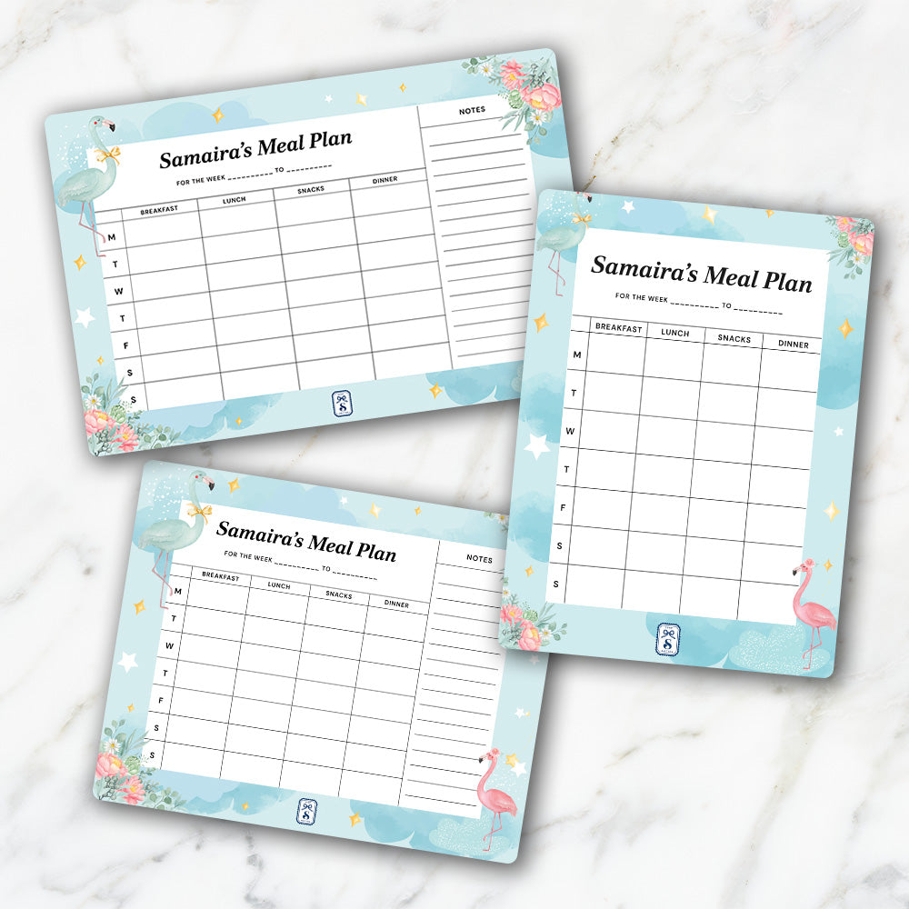 Flamingoland Kids Meal Planner