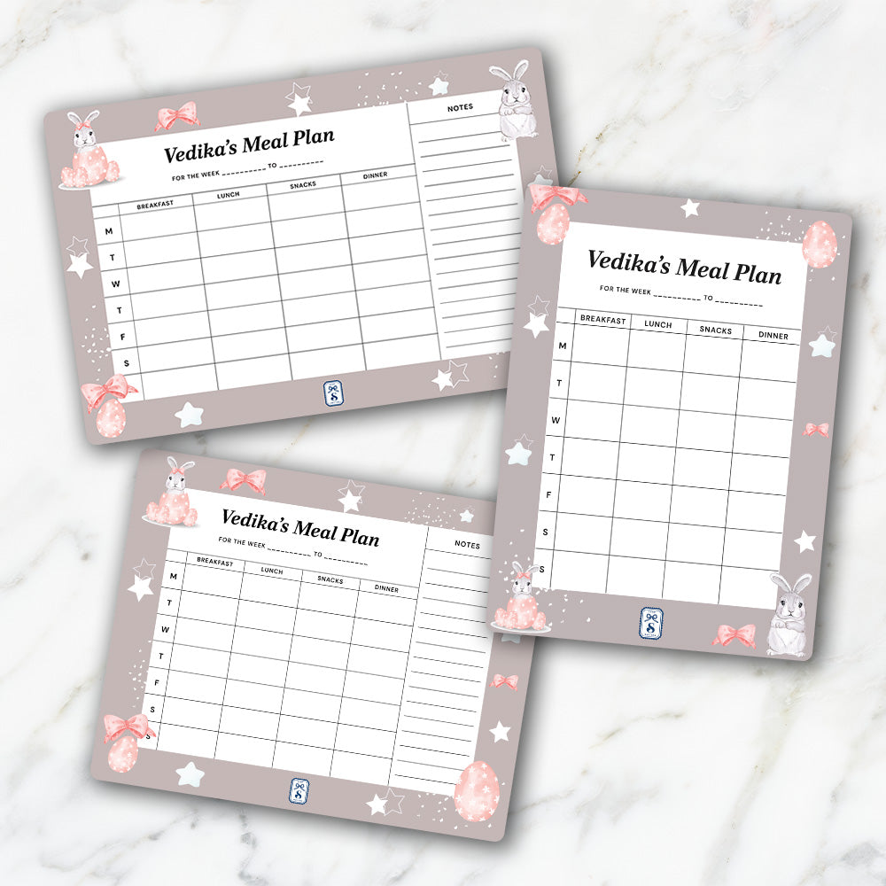 Easter Bunnies Kids Meal Planner