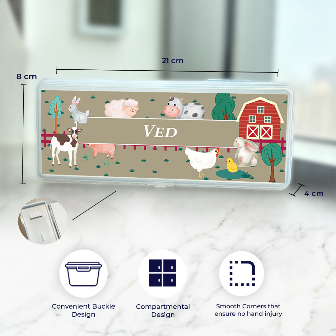 Farm Friends Kids Pencil Box