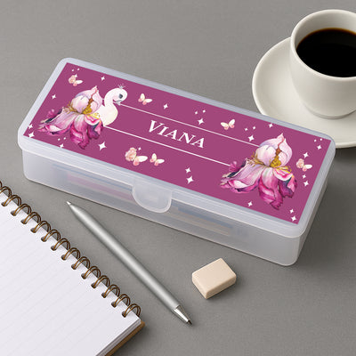 Butterfly Swan Blossom Pencil Box