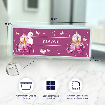 Butterfly Swan Blossom Pencil Box
